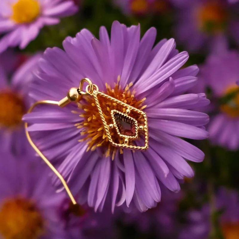 Daydreamer Ohrhänger mit Stein - Holzkern Modell: Jewelry