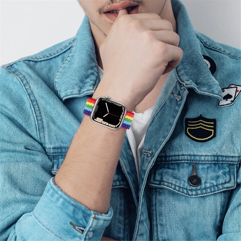 Auffallend nett Universell Apple Textil / Nylon armband - Größe: L