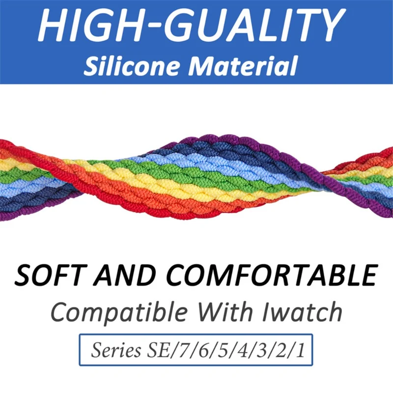 Auffallend nett Universell Apple Textil / Nylon armband - Größe: L