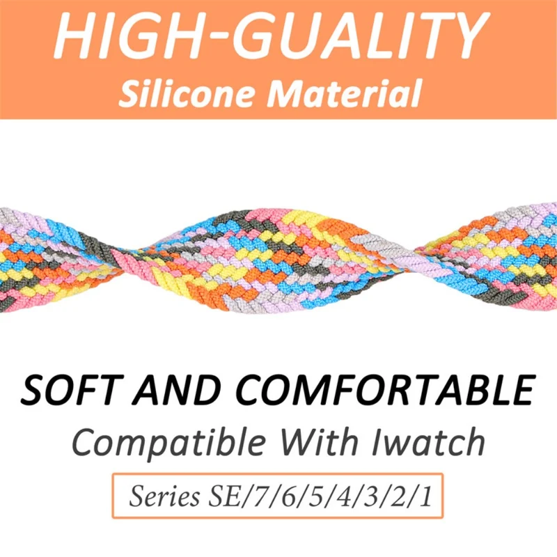 Auffallend nett Universell Apple Textil / Nylon armband - Größe: L