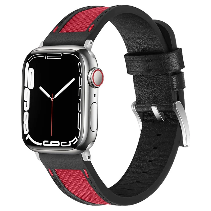 Universell Apple Echtes Leder und Textil / Nylon armband