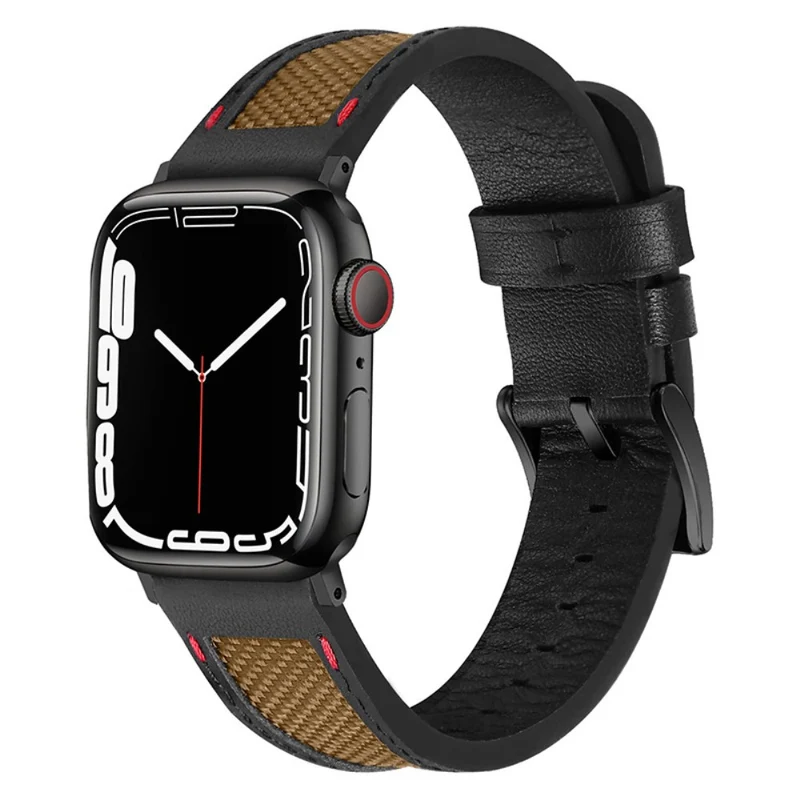 Universell Apple Echtes Leder und Textil / Nylon armband