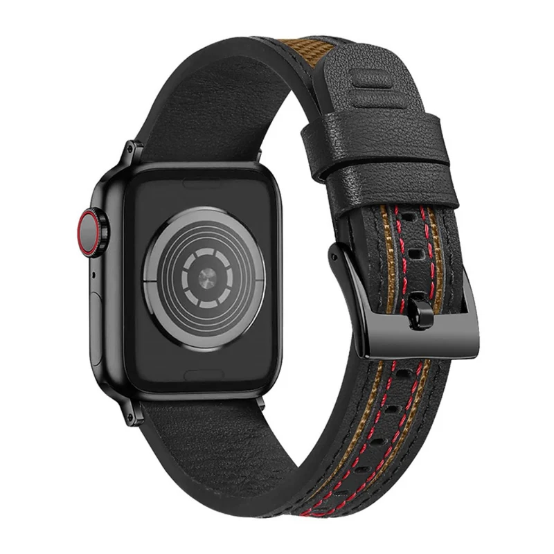 Universell Apple Echtes Leder und Textil / Nylon armband