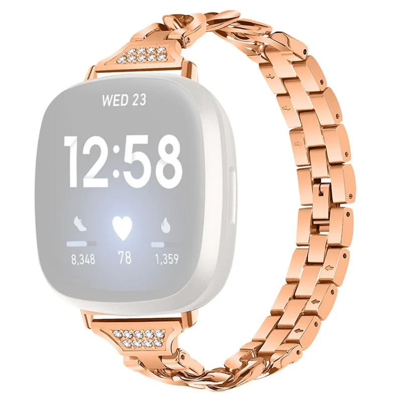 Super cool Fitbit Versa 3 Metall und Strass armband