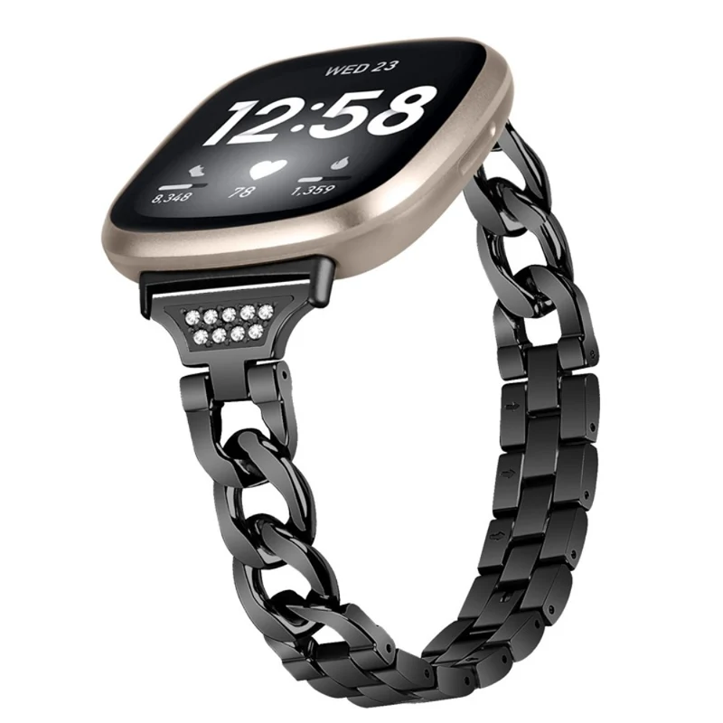 Super cool Fitbit Versa 3 Metall und Strass armband