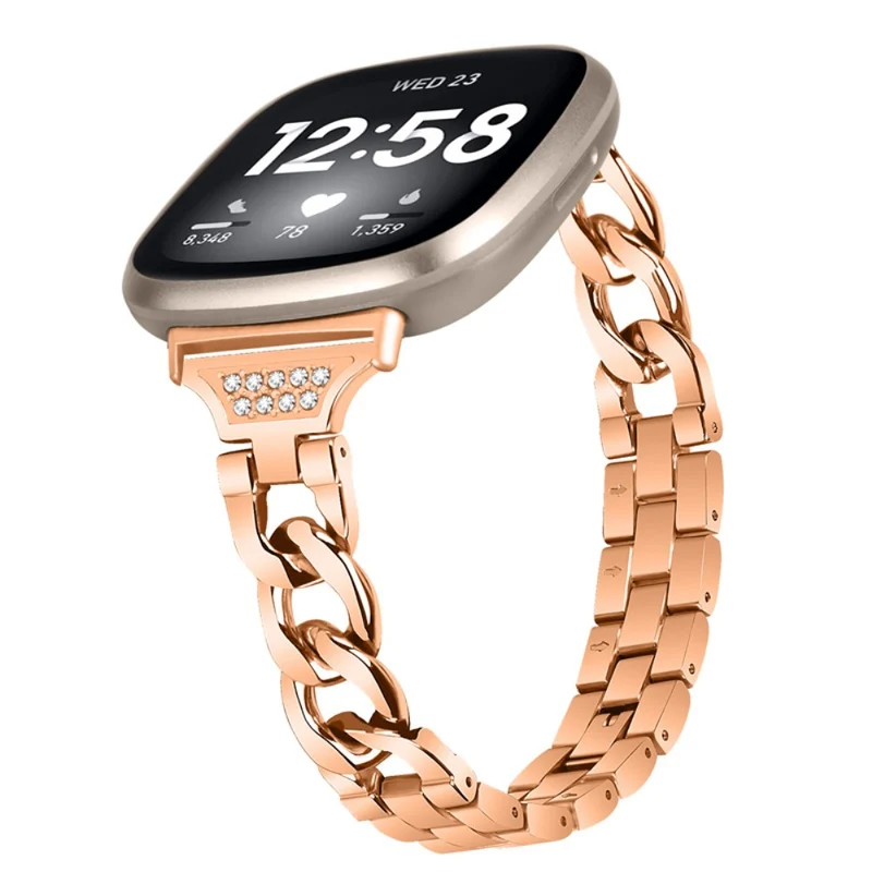 Super cool Fitbit Versa 3 Metall und Strass armband