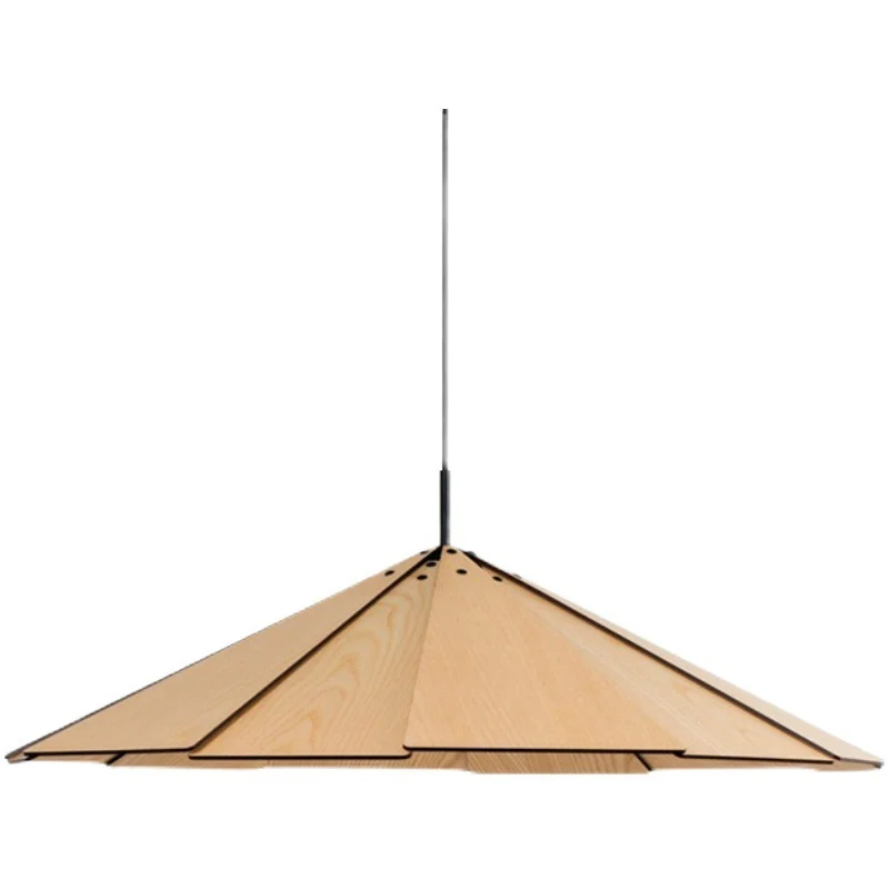 Moderne geometrische Holzhängelampe