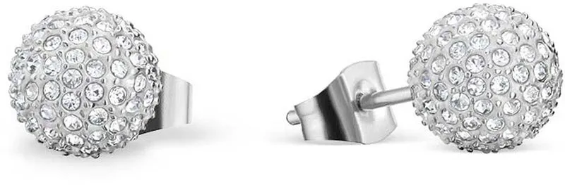 Ohrstecker als Kugel mit Steinchen besetzt - Bering Jewelry Modell: 719-17-05