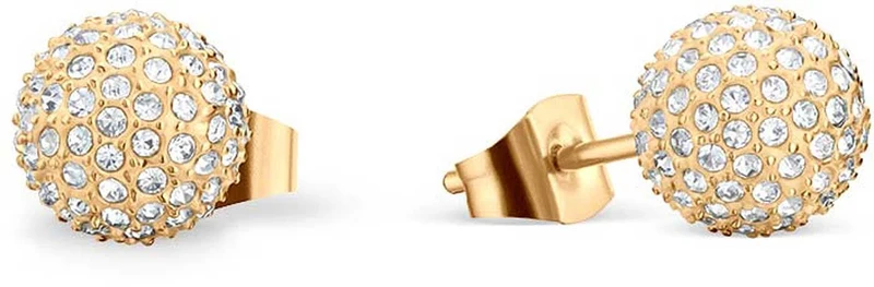Ohrstecker als Kugel mit Steinchen besetzt - Bering Jewelry Modell: 719-27-05