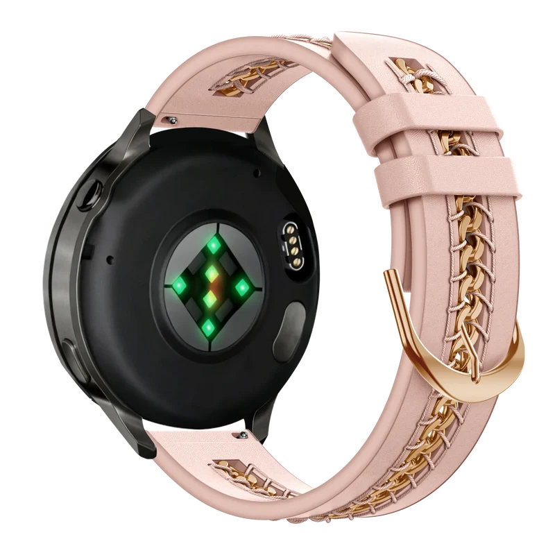 Bandz Polar Unite Lederarmband 'Chains' (Rosa)