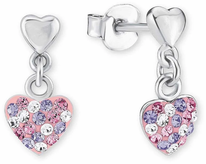 Prinzessin Lillifee 2013169 Ohrstecker mit Herz Anhänger