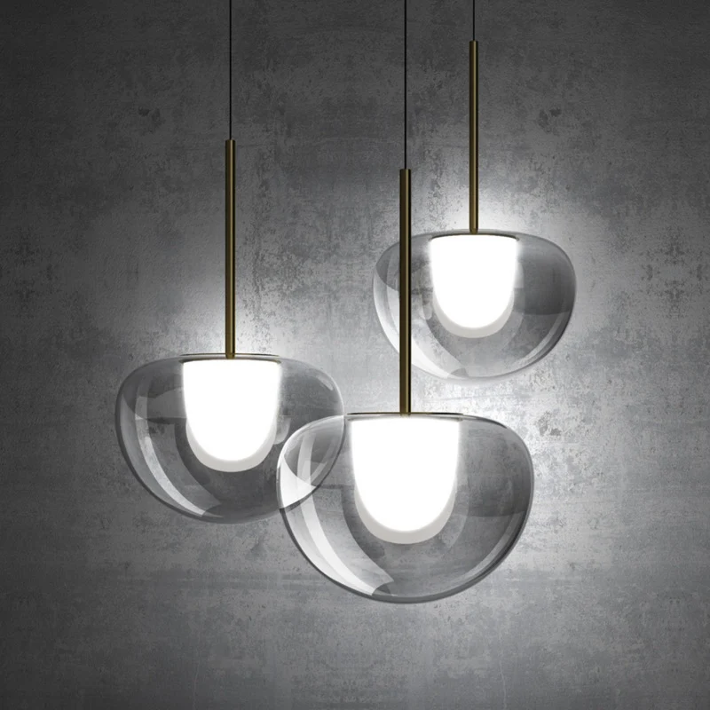 Moderne Klarglas Pendelleuchte