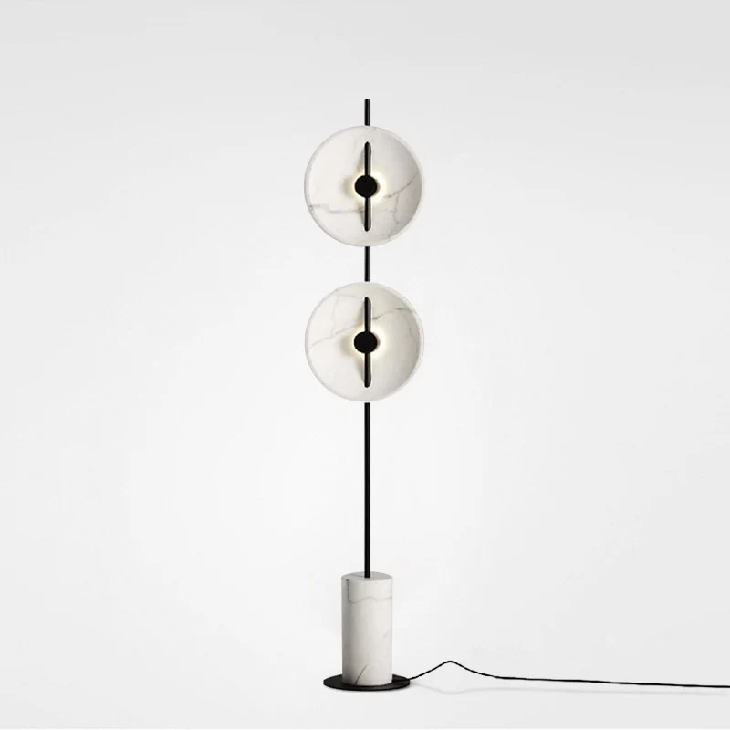 Moderne Doppel-Sphären-Stehlampe