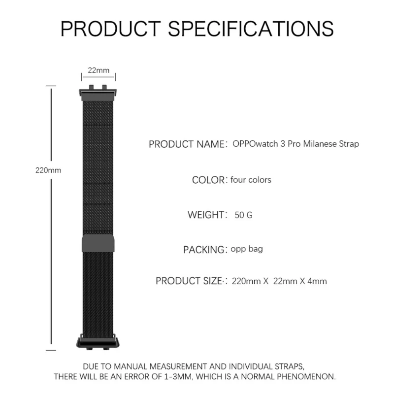 Auffallend angenehm Universell Apple Textil / Nylon armband - Größe: S