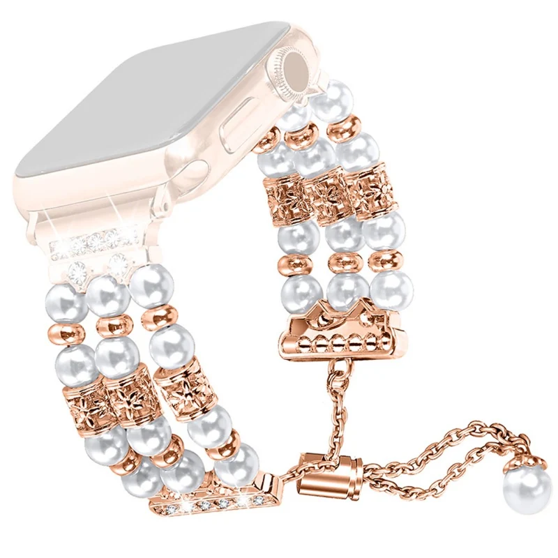 Zeitlos Universell Apple Metall, Plastik und Strass armband