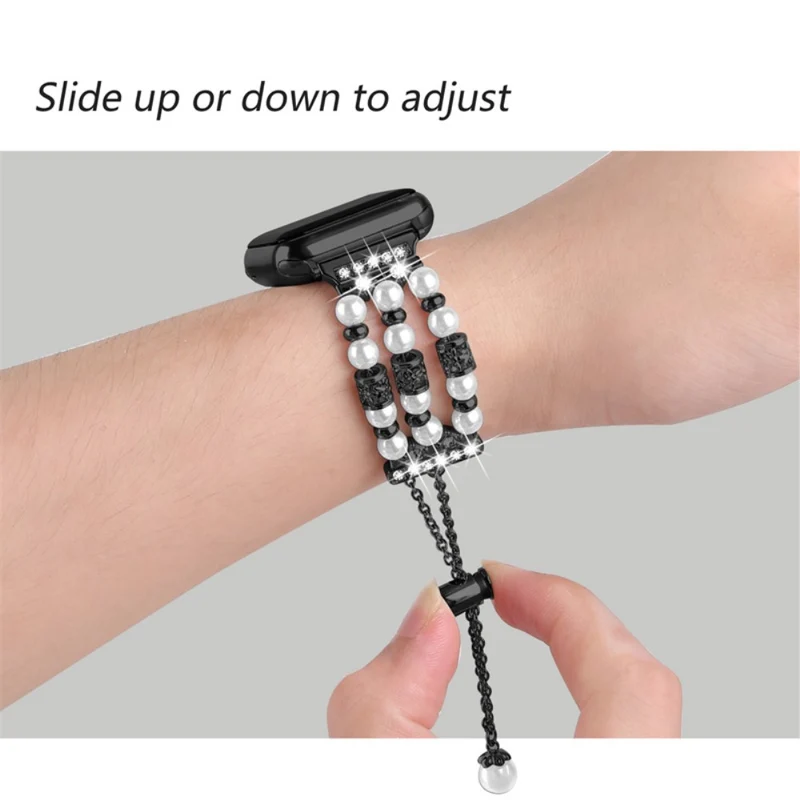 Zeitlos Universell Apple Metall, Plastik und Strass armband