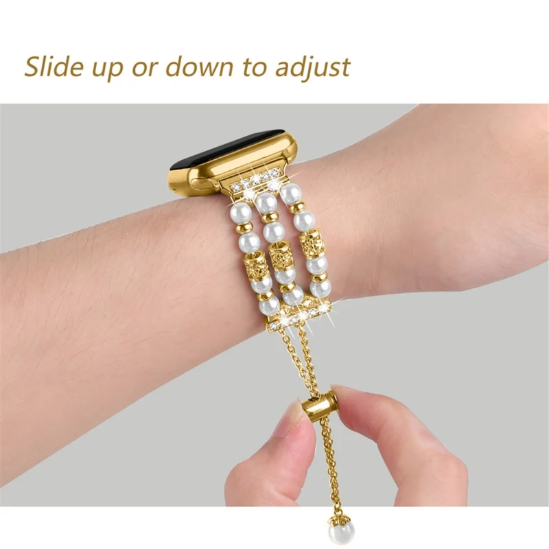 Zeitlos Universell Apple Metall, Plastik und Strass armband