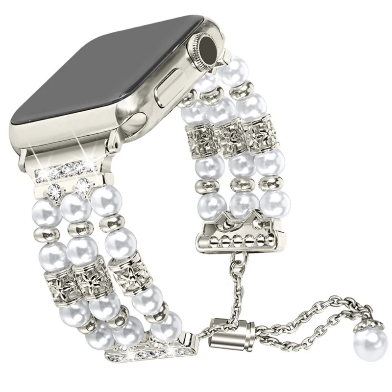 Zeitlos Universell Apple Metall, Plastik und Strass armband