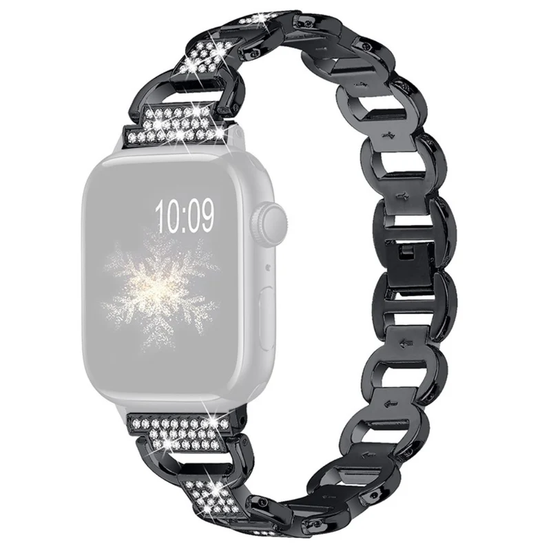 Dauerhaft Universell Apple Metall und Strass armband