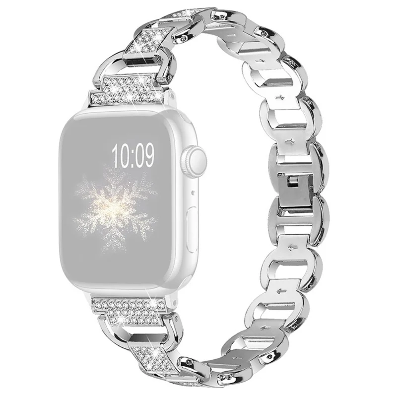 Dauerhaft Universell Apple Metall und Strass armband