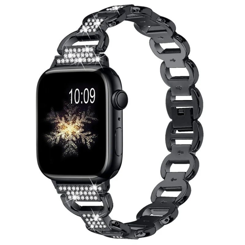 Dauerhaft Universell Apple Metall und Strass armband