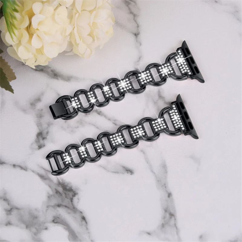 Dauerhaft Universell Apple Metall und Strass armband