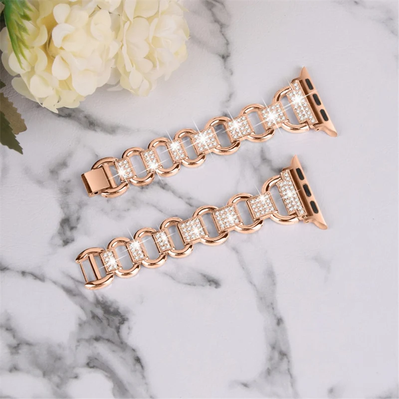 Dauerhaft Universell Apple Metall und Strass armband