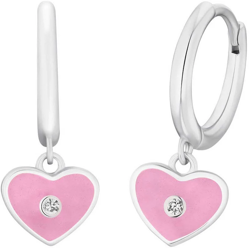 Prinzessin Lillifee 2035982 Ohrhänger mit Herzen und Steinchen