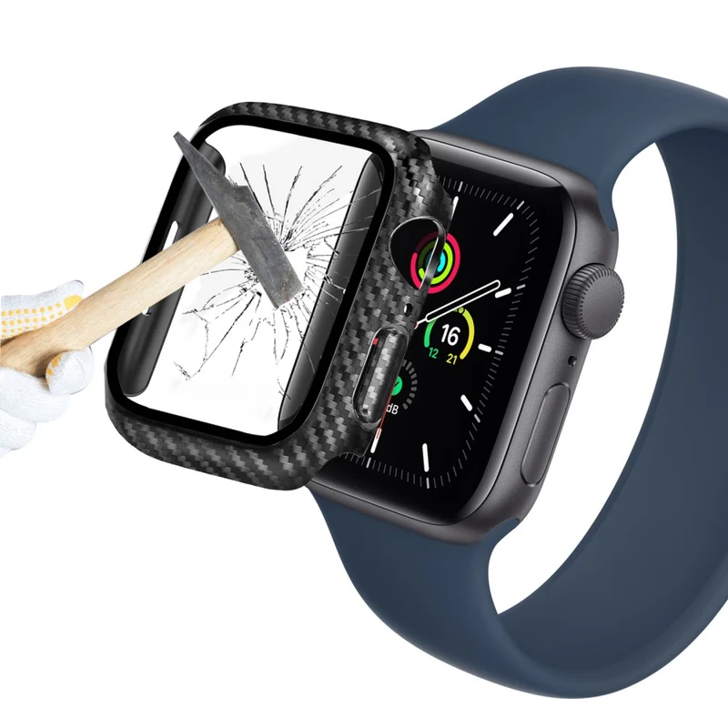 Apple Watch Series 1-3 42mm Plastik und Gehärtetes Glas Displayschutz