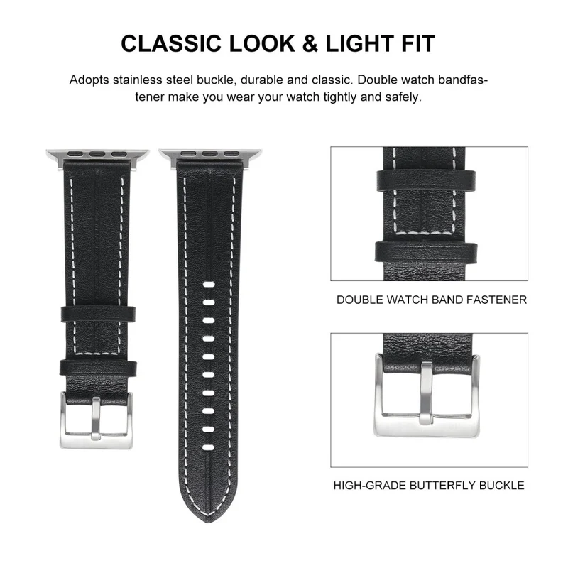 Unglaublich süß Universell Apple Echtes Leder armband