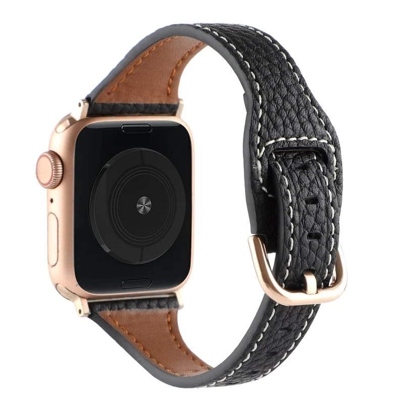 Sehr haltbar Universell Apple Echtes Leder armband