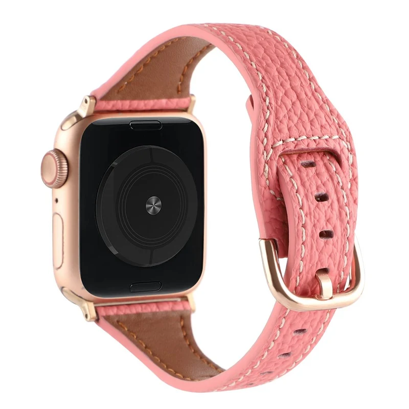 Sehr haltbar Universell Apple Echtes Leder armband