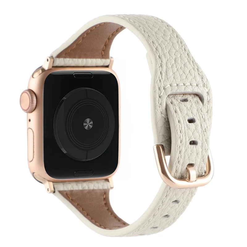 Sehr haltbar Universell Apple Echtes Leder armband