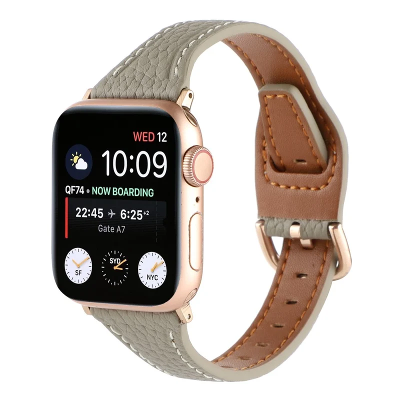 Sehr haltbar Universell Apple Echtes Leder armband