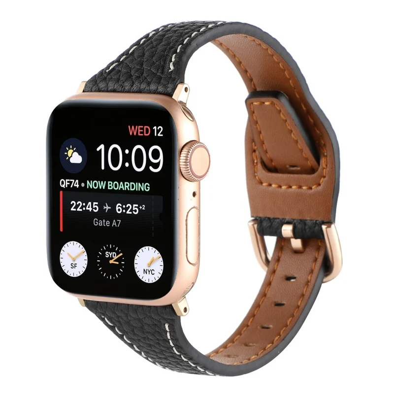 Sehr haltbar Universell Apple Echtes Leder armband