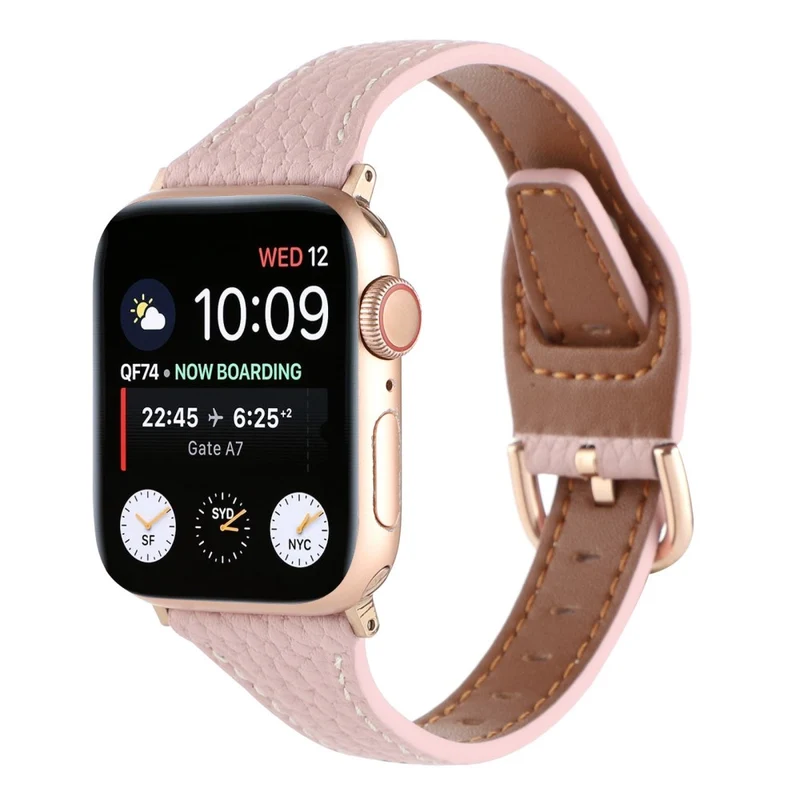 Sehr haltbar Universell Apple Echtes Leder armband