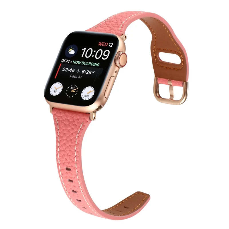 Sehr haltbar Universell Apple Echtes Leder armband