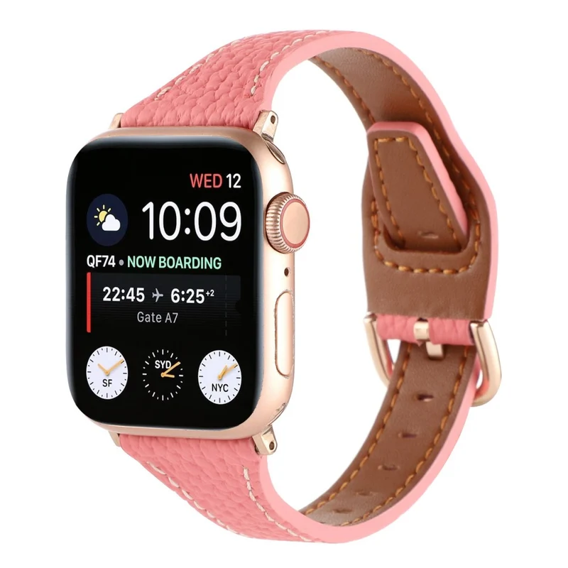 Sehr haltbar Universell Apple Echtes Leder armband