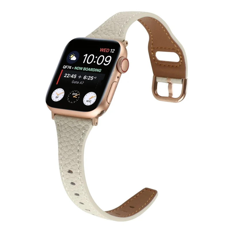 Sehr haltbar Universell Apple Echtes Leder armband