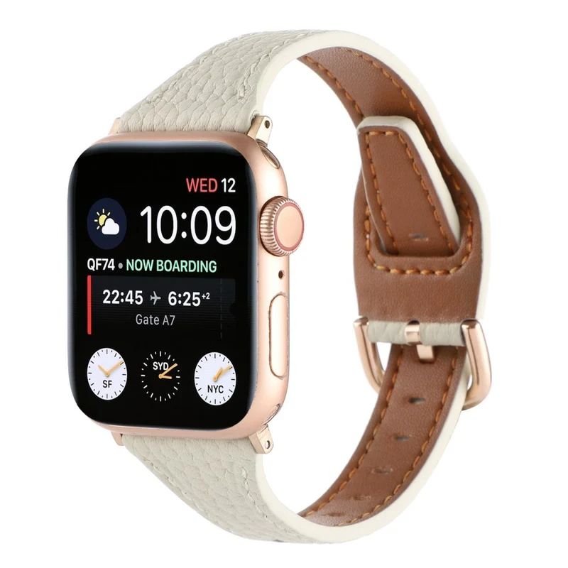 Sehr haltbar Universell Apple Echtes Leder armband