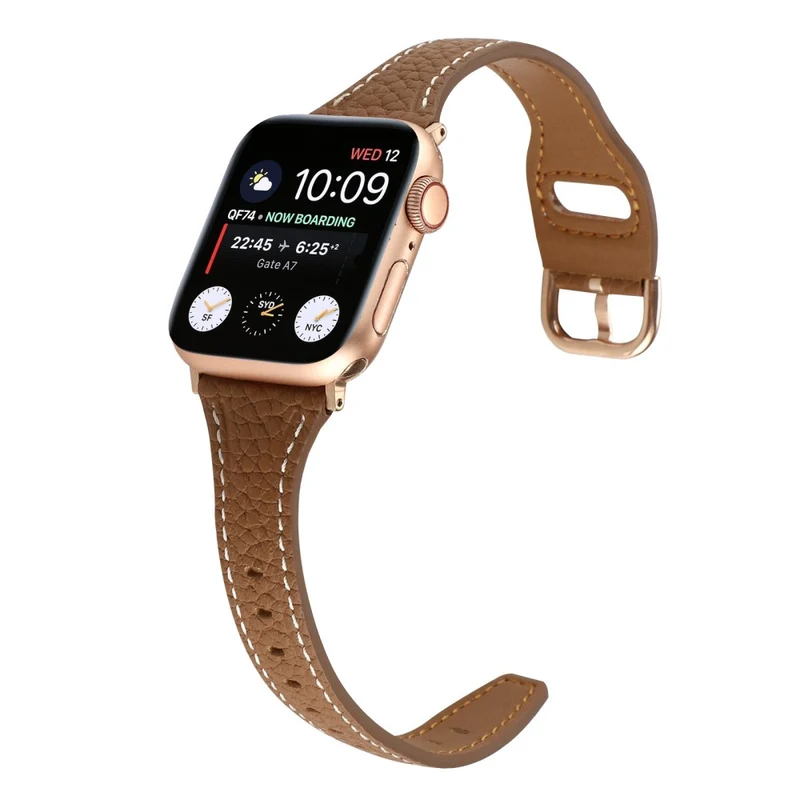 Sehr haltbar Universell Apple Echtes Leder armband