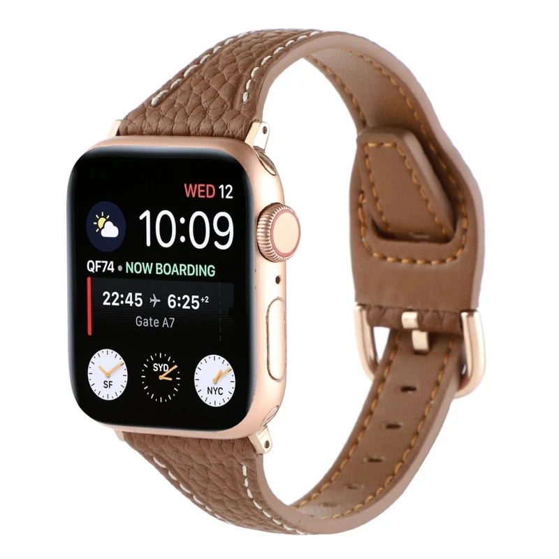 Sehr haltbar Universell Apple Echtes Leder armband
