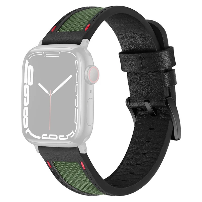 Universell Apple Echtes Leder und Textil / Nylon armband