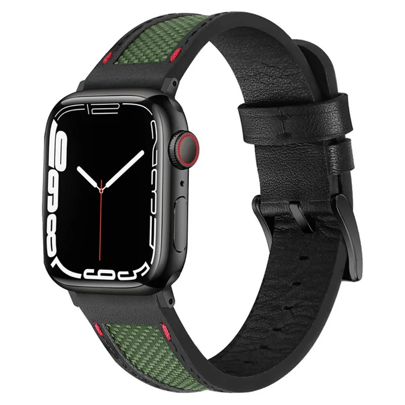 Universell Apple Echtes Leder und Textil / Nylon armband