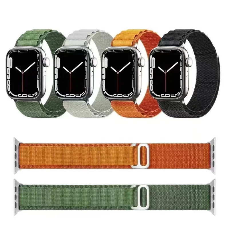 Mega pflegeleicht Universell Apple Textil / Nylon armband - Größe: L