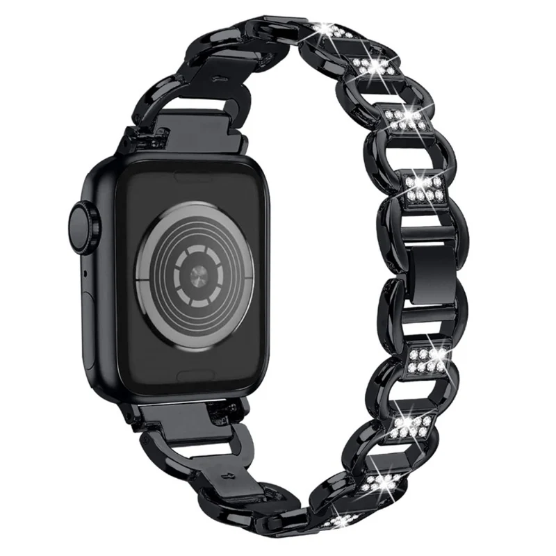 Absolut elegant Universell Apple Metall und Strass armband