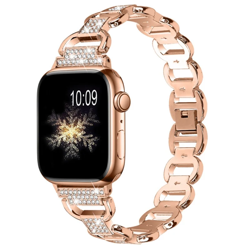 Absolut elegant Universell Apple Metall und Strass armband