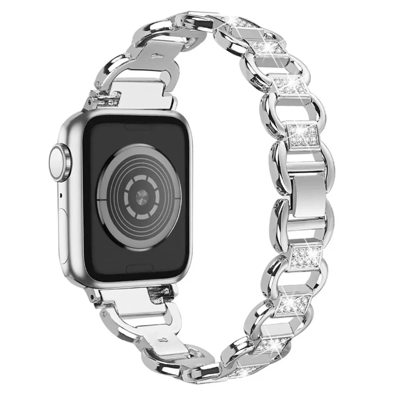 Absolut elegant Universell Apple Metall und Strass armband