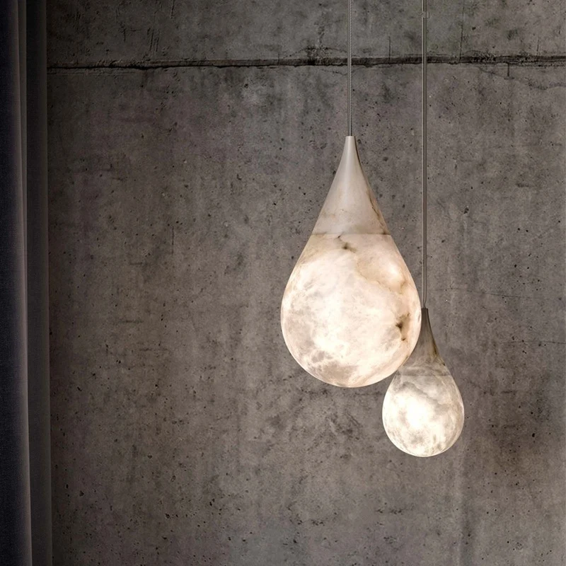 Elegante Marmor Tropfen Pendelleuchte