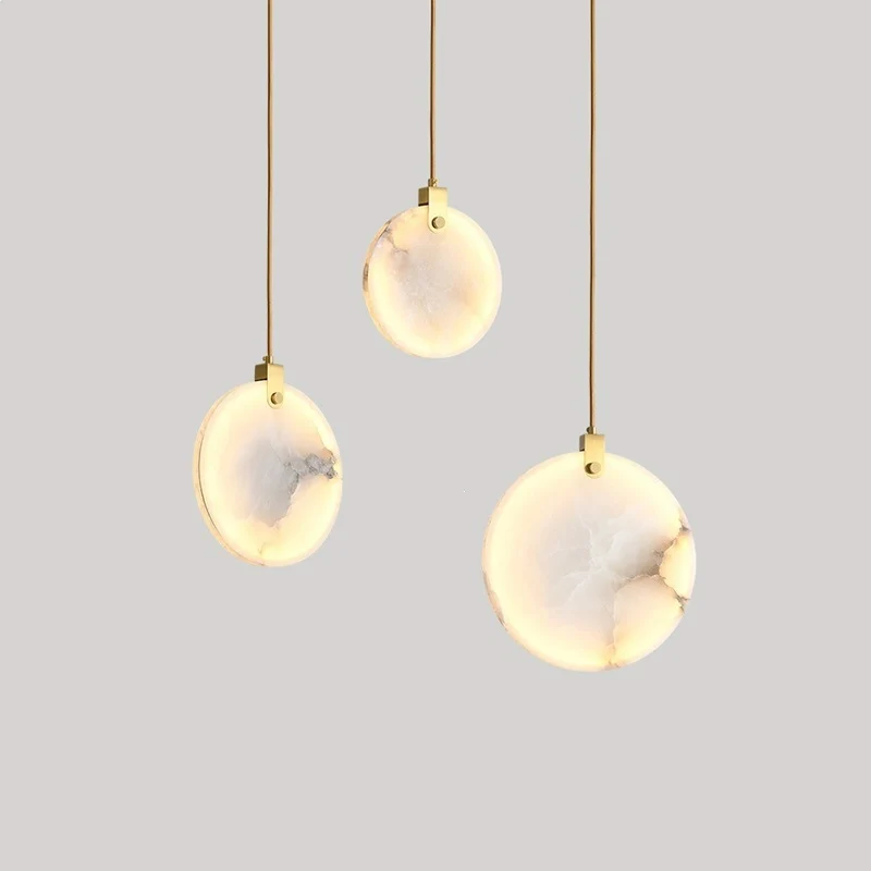 Elegante Marmor Kreis Pendelleuchte